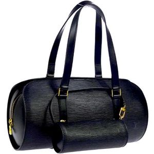Louis Vuitton Black Epi Leather Barrell Bag